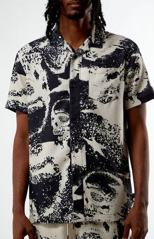 Disintegration Woven Camp Shirt image number 2