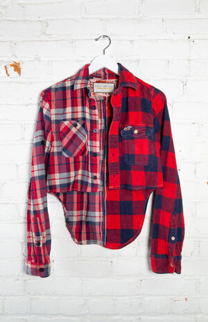 Eco Reworked Flannel Shirt image number 6