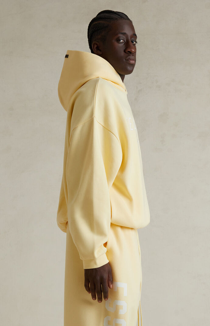 Fear of God ESSENTIALS Garden Yellow '90s Fit Fleece Hoodie