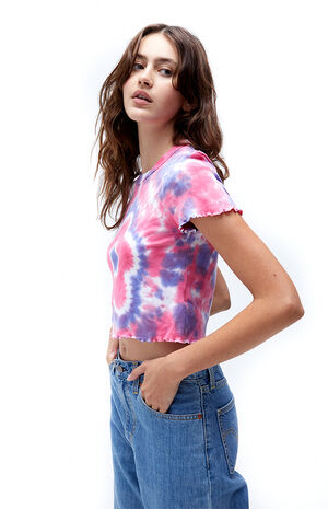 Flower Tie Dye T-Shirt Flower Tie Dye T-Shirt image number null