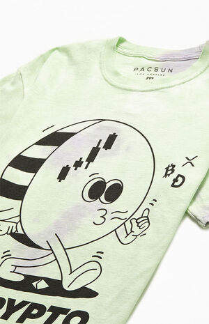 Crypto Trader Tie-Dyed T-Shirt image number 2