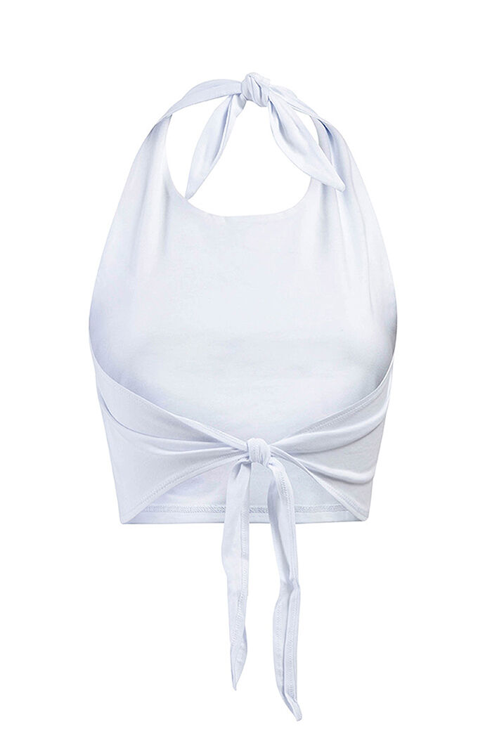 HYPE & VICE Tri Delta Tailgate Halter Top | PacSun