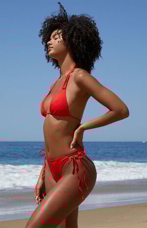 Red Hannah Multi-Way Triangle Bikini Top image number 3