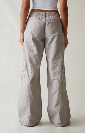Gray Low Rise Puddle Pants image number 4
