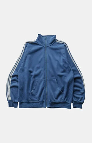 '80s Striped Zip Up Jacket image number 1