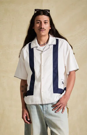 Blanket Stitched Logo Camp Shirt image number 1
