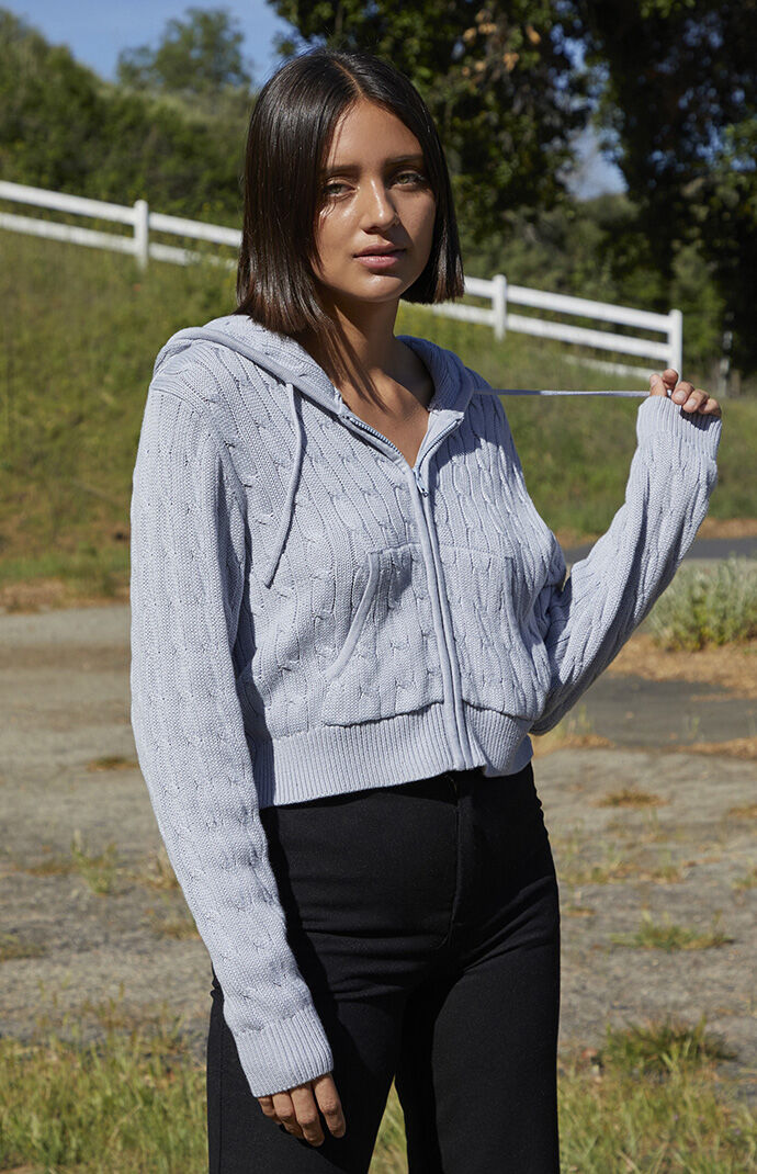 Crystal knit hoodie 2025