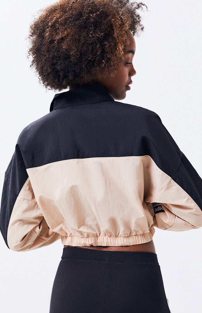 adidas cropped windbreaker jacket