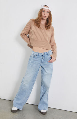 Light Blue Baggy Jeans image number 1