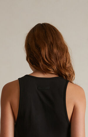 Women's Black Tri-Blend Tank Top image number 5