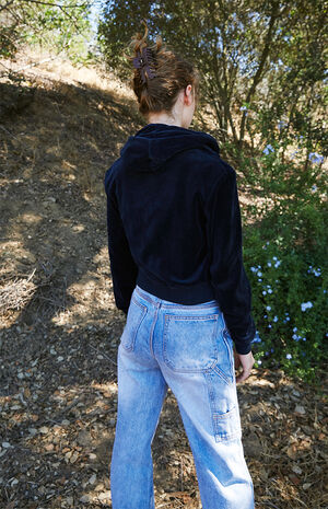 Velour Full Zip Hoodie image number 5