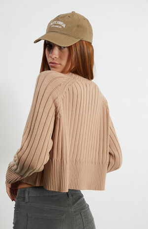 Ellie Cropped Crew Neck Sweater image number 4
