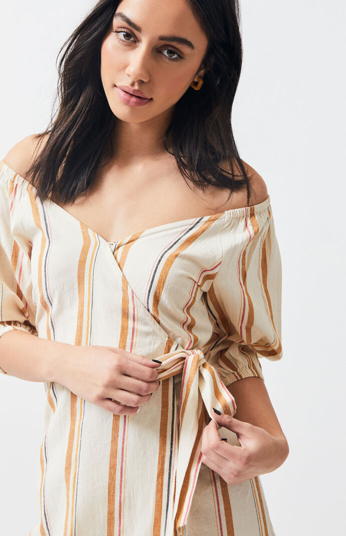billabong best dressed wrap dress