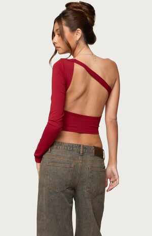 Mila Asymmetric Backless Top image number 3