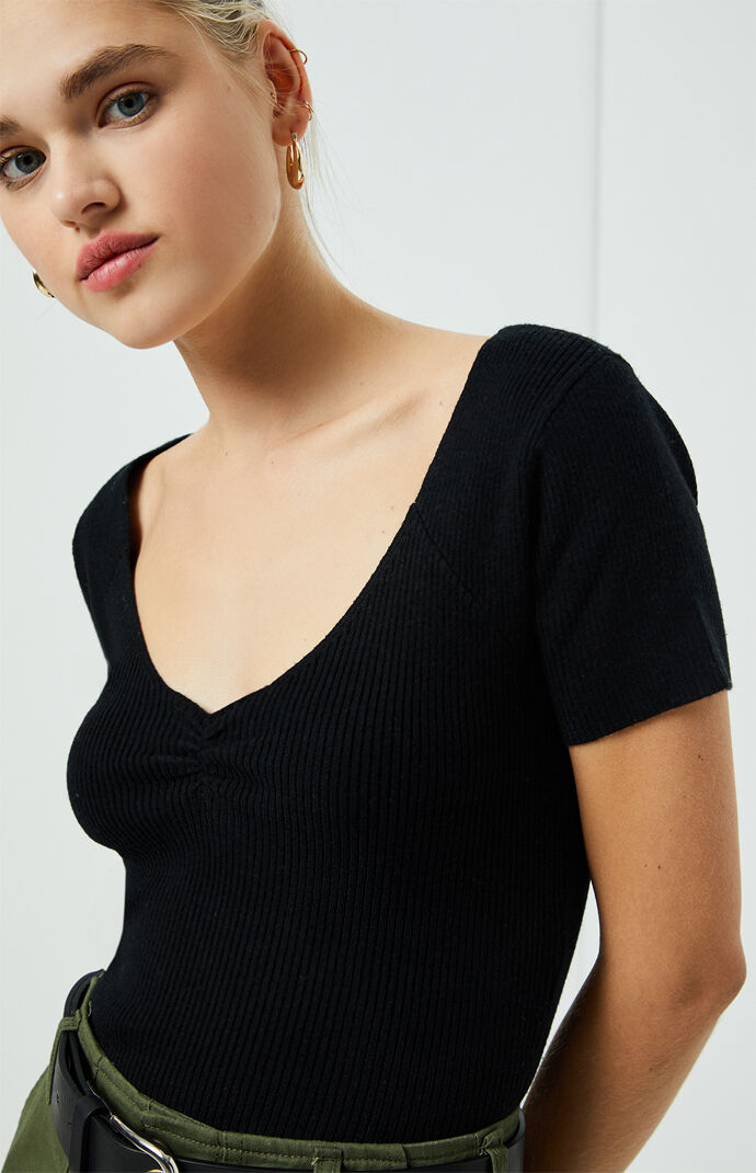 Lover Girl Cinched Sweater T-Shirt