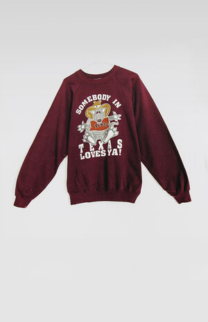 Upcycled Texas Crew Neck Sweatshirt image number 1