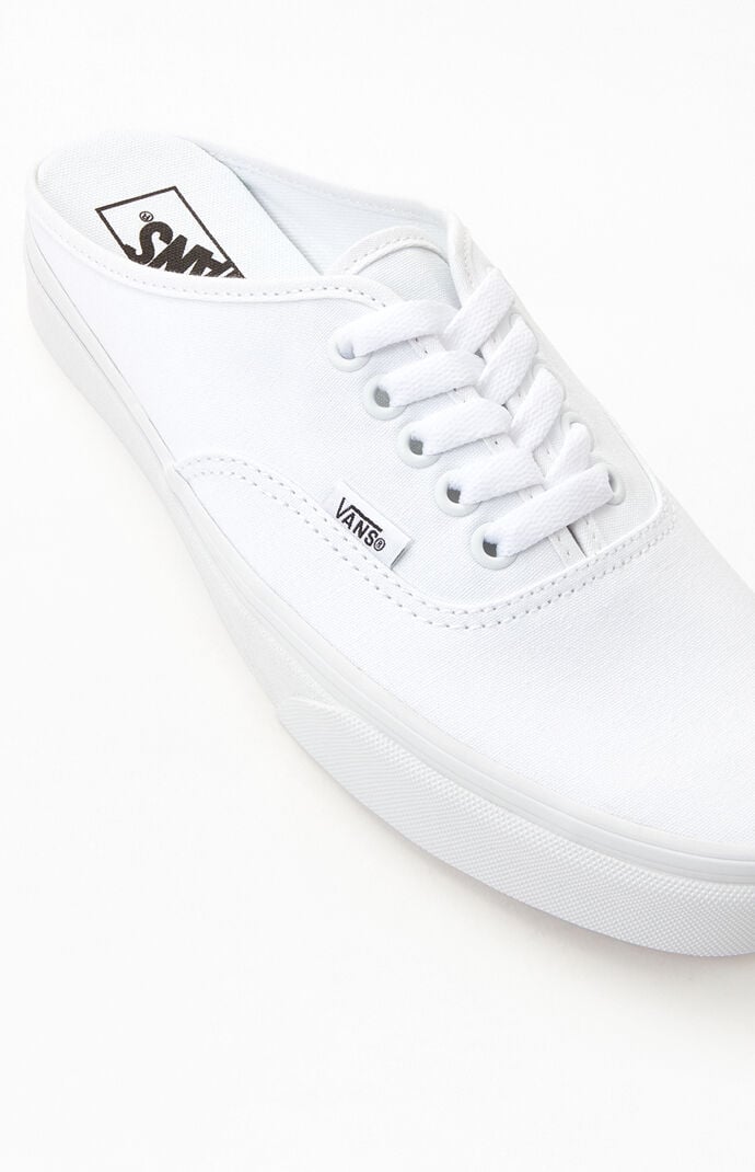 White Authentic Mule Sneakers