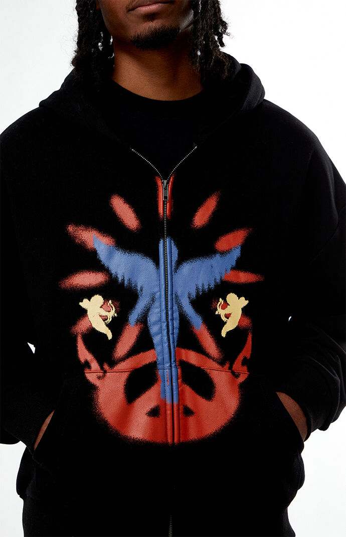 Pacsun Peace Full Zip Hoodie | Pacsun