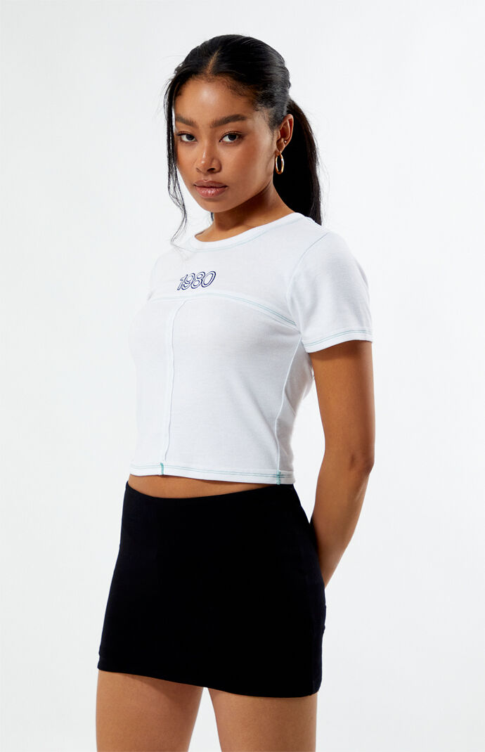 トップス 2010s NO.ID Back Cross L/S Tee Pacsun 1980 Seamed T-Shirt | PacSun