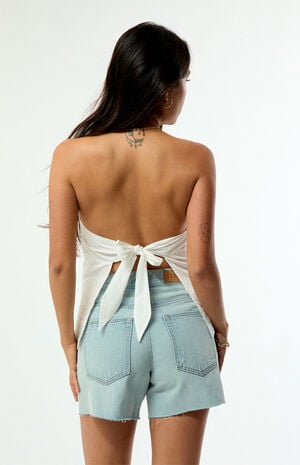 Naomi Patchwork Tie Back Tube Top image number 4