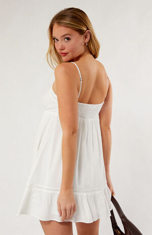Trim V-Neck Babydoll Dress image number 4
