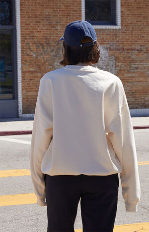 White New York Crew Neck Sweatshirt image number 4