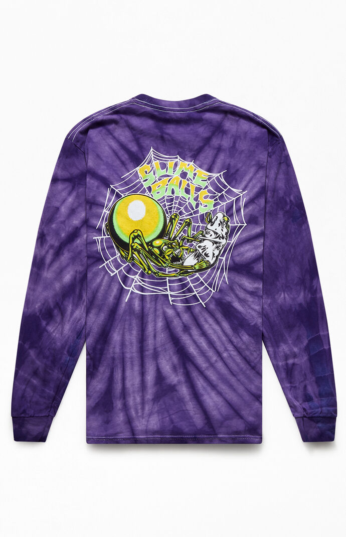 Tie-Dyed Slime Web Long Sleeve T-Shirt