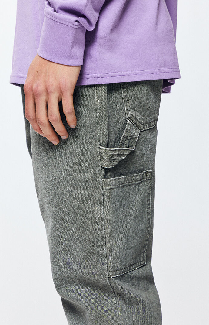 green carpenter pants