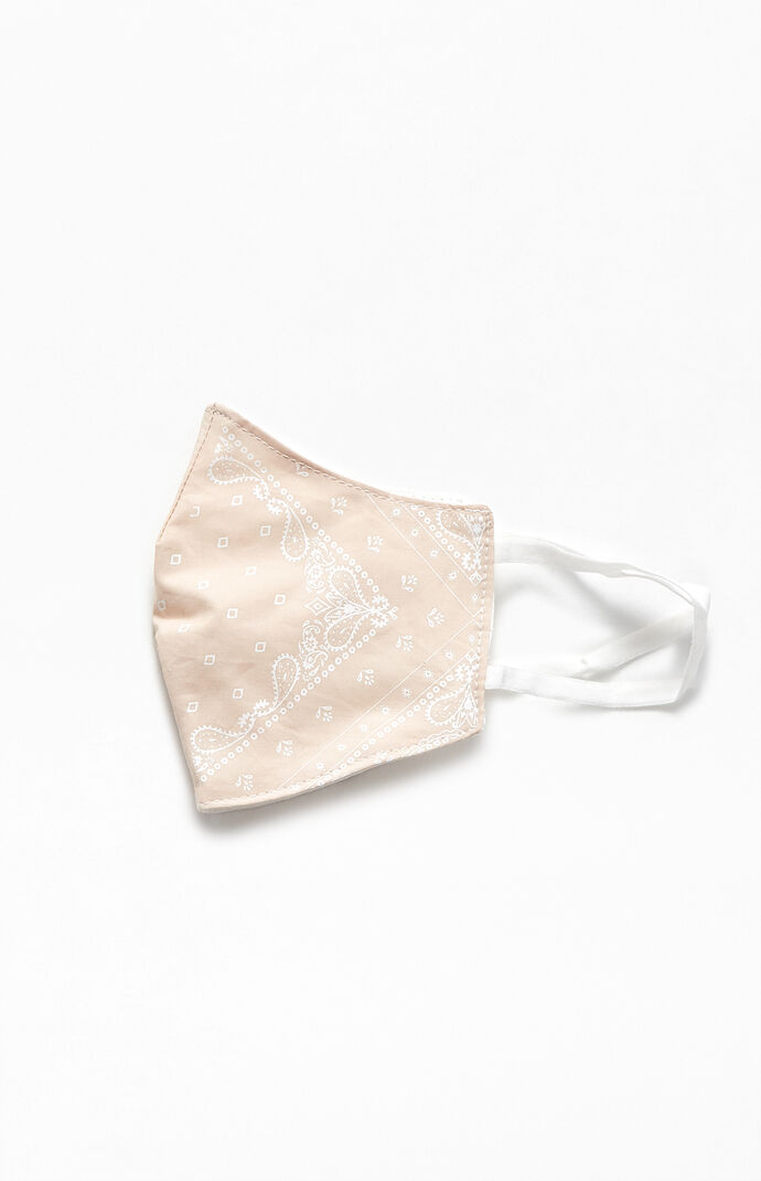 Pink Bandana Face Mask