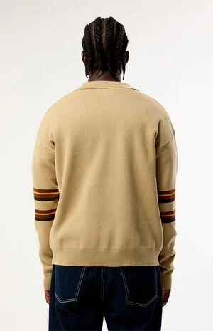 Contour Knit Polo Sweater image number 4