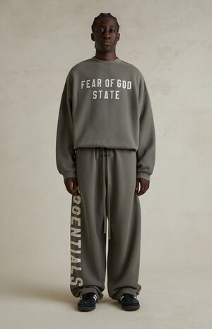 Moss Lounge Fleece Baggy Sweatpants image number 6