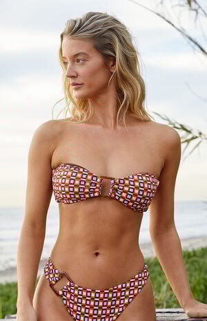 x Pacsun Brown Dive In High Cut Bikini Bottom image number 1