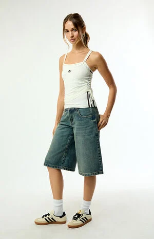White Double Layered Tank Top image number 5