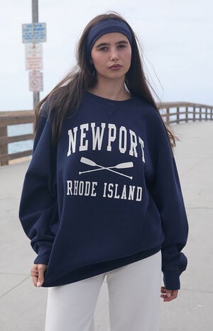 Navy Erica Newport Crew Neck Sweatshirt image number 2