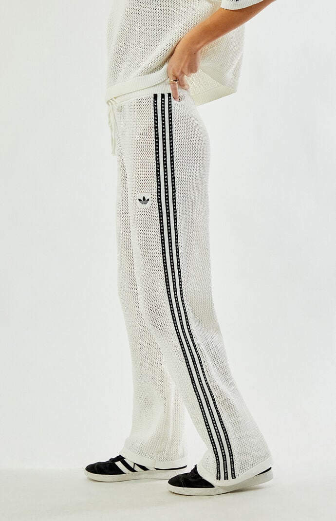 adidas Knitted Crochet Firebird Track Pants | Pacsun