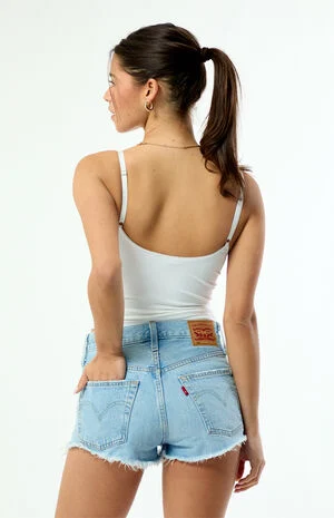 501 Ojai High Waisted Denim Micro Shorts image number 4