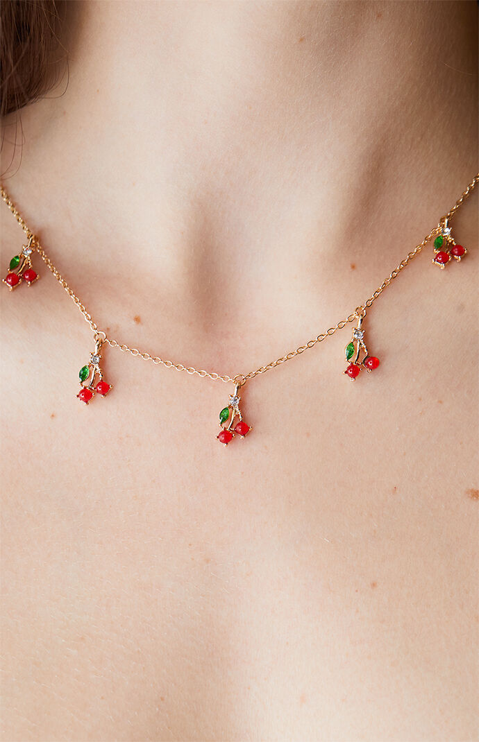 Red Cherry Necklace