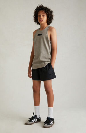 Essentials Black Nylon Running Shorts image number 2