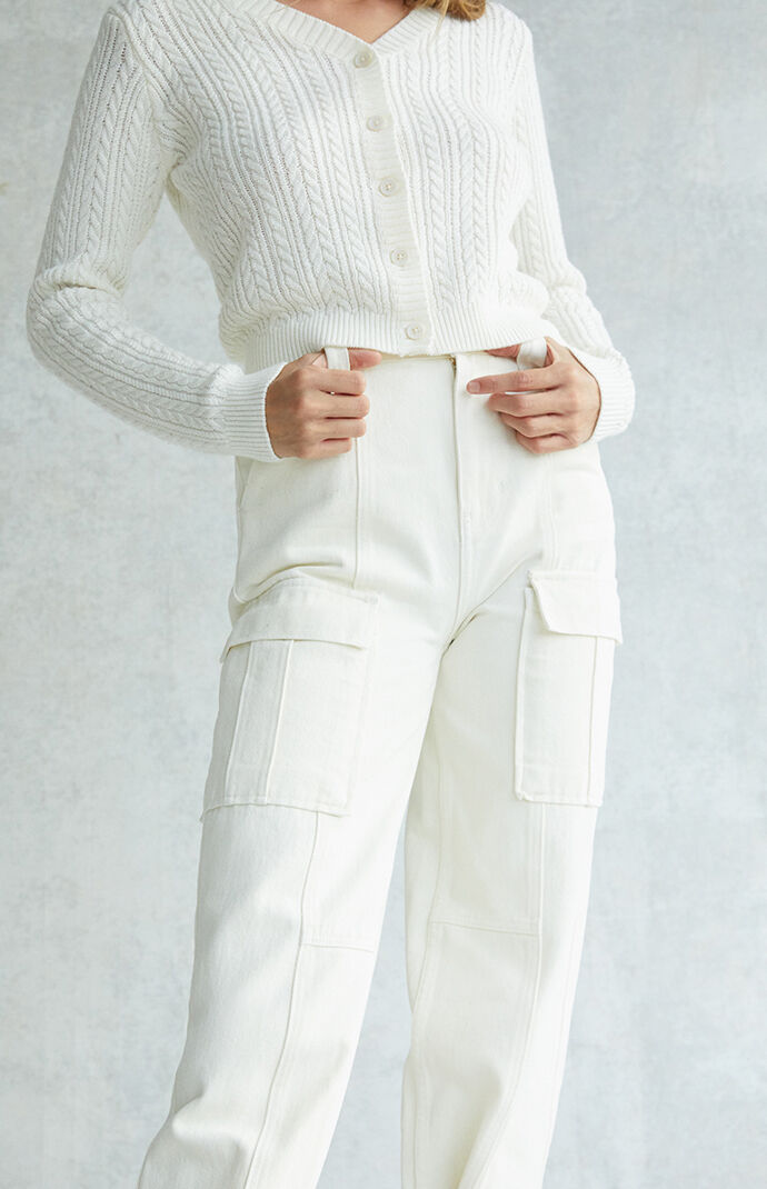 Pacsun white sale cargo pants