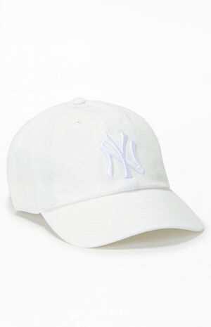 Cream NY Yankees Dad Hat image number 1