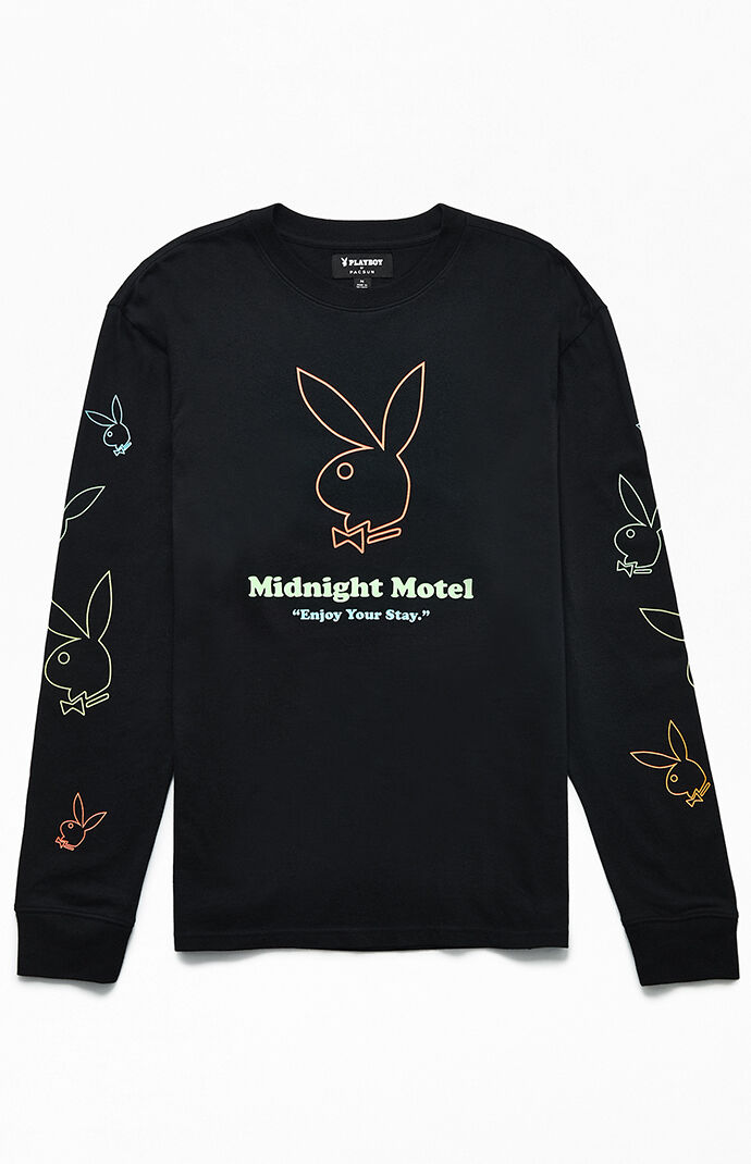 Playboy X Playboy Midnight Long Sleeve T Shirt Pacsun