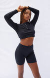 Clementine Ribbed Bike Shorts Clementine Ribbed Bike Shorts image number null