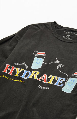 Eat Sleep Hydrate Long Sleeve T-Shirt Eat Sleep Hydrate Long Sleeve T-Shirt image number null