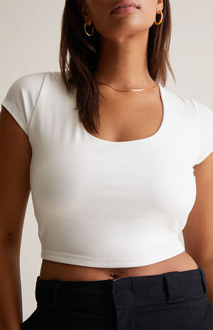 Sculpting Hazel Fitted Scoop Top image number 3