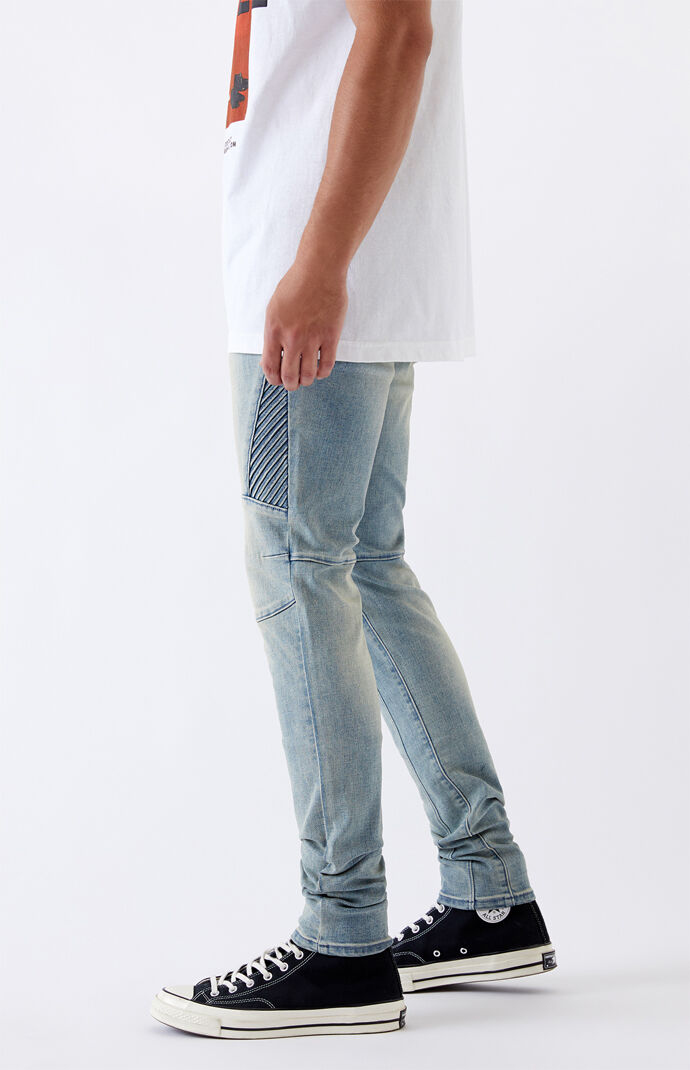 Pacsun stacked skinny hot sale moto medium jeans