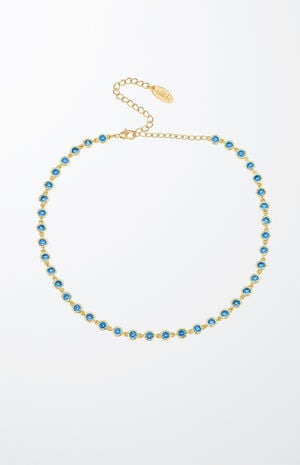 Crystal Disc Necklace image number 1