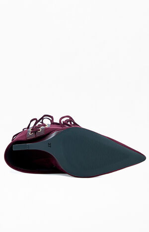 Women's Mantegna Plum Wedge Boots image number 5