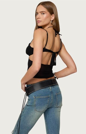 Strappy Sheer Mesh Cupped Top image number 3