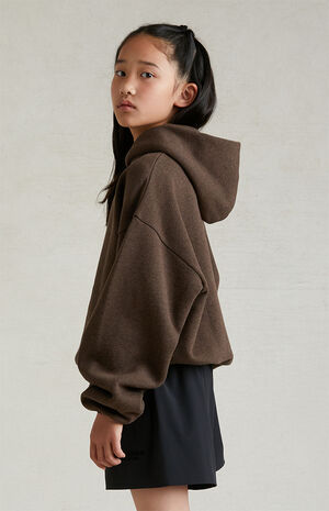 Essentials Heathery Wood Hoodie image number 3