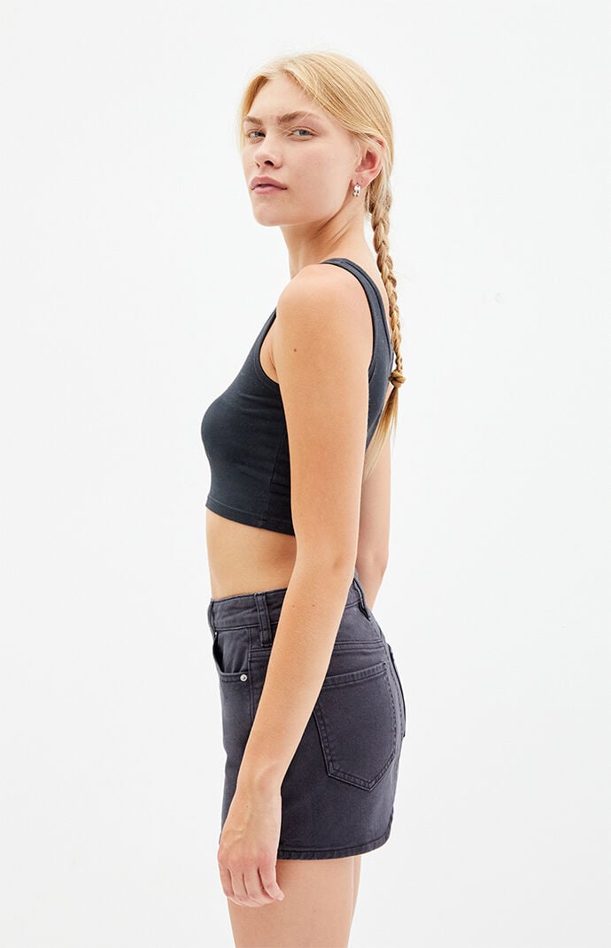 PacSun Bella Black Denim Mini Skirt PacSun
